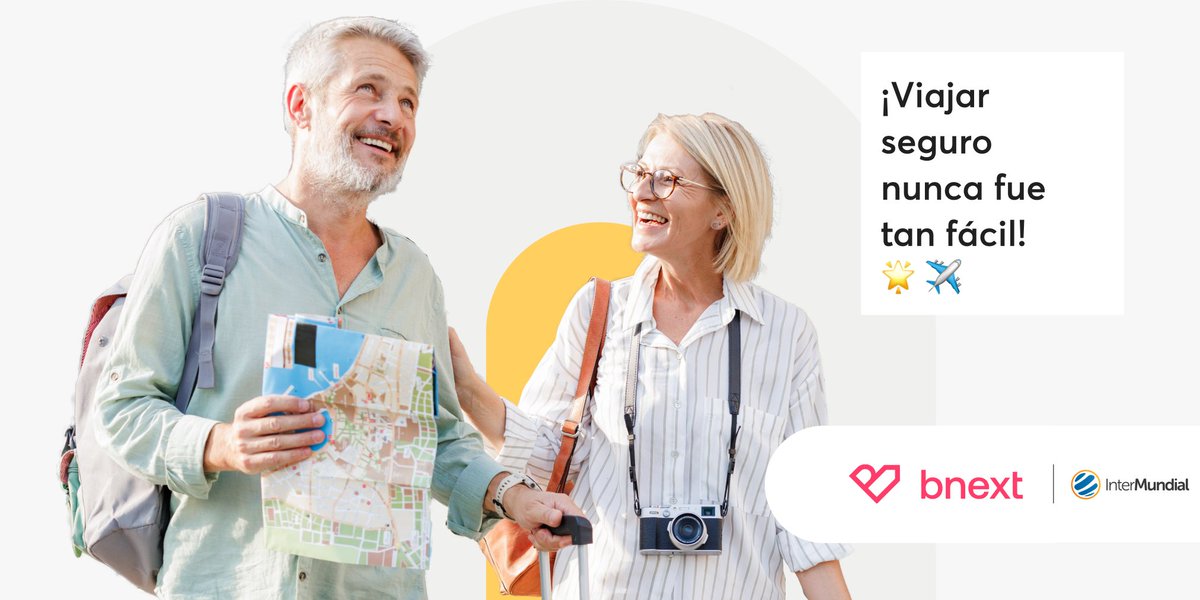 ¡Viaja seguro con Intermundial! ✈️ 

Contrata tu seguro de viaje en el Marketplace de Bnext y disfruta de un 10% de descuento solo por ser Bnexter 🤑

Escoge el seguro perfecto para tu aventura y viaja con total tranquilidad🌟

➡️ cutt.ly/arz2z92B