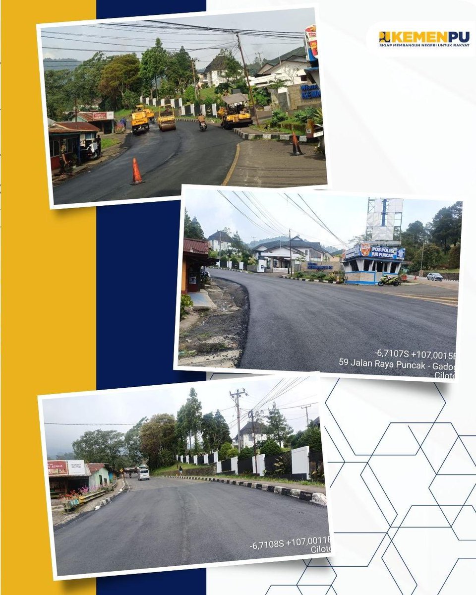 PPK 5.3 Jawa Barat melakukan pekerjaan holding jalan sepanjang 75 meter di ruas Jalan Raya Ciloto, sebagai langkah cepat menjaga kemantapan jalan nasional dengan melapis ulang melapis ulang badan jalan dengan aspal tipe AC-WC

#SigapMembangunNegeriUntukRakyat
#MenyambungNegeri