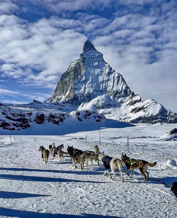 Matterhorn
Switzerland

A sharp, solitary peak slicing into the sky, nature’s perfect sculpture.

Would you brave the cold just to see it blush at sunrise?