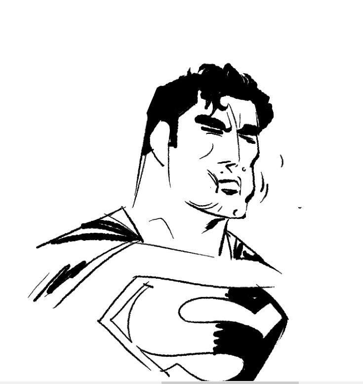 fancygoblin_'s tweet photo. superman eating rocks https://t.co/DByqKjTdnq