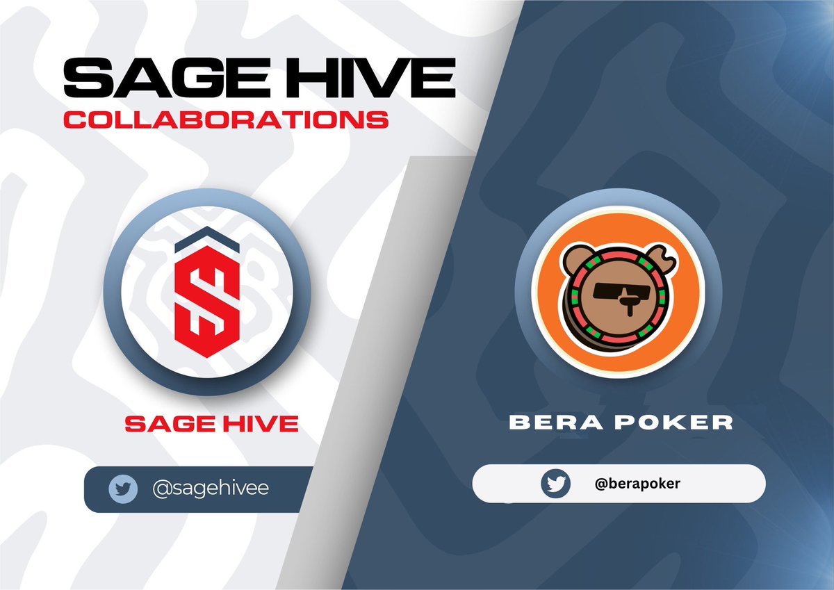 SAGE HIVE ๐ ๏ธ (@sagehivee) on Twitter photo Pleased to announce our collaboration with <a href="/berapoker_/">BeraPoker๐ปโค๏ธ</a>
BeraPoker is a GambleFi platform on Berachain offering poker, lottery, and more.
BeraPoker supports multi-token betting and focuses on fun, community-driven gaming experiences Pleased to announce our collaboration with <a href="/berapoker_/">BeraPoker๐ปโค๏ธ</a>
BeraPoker is a GambleFi platform on Berachain offering poker, lottery, and more.
BeraPoker supports multi-token betting and focuses on fun, community-driven gaming experiences