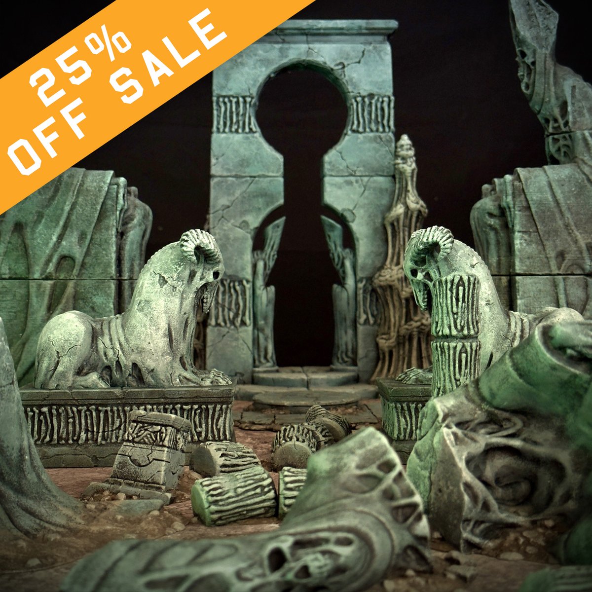 The sun may be shining outside, but in Necrosia it's always midnight - and it's also 25% off (till Sunday the 18th) to mark the arrival of all those lovely Soulblight models this weekend!   Build a sepulchural setting they'll feel at home in.  Link below