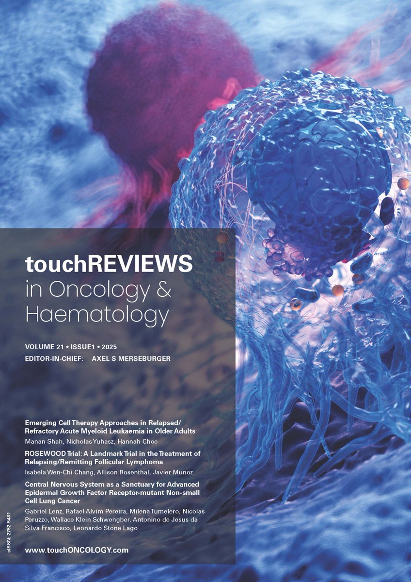 🚨 The latest issue of touchREVIEWS in Oncology &amp; Haematology is here!

Explore expert insights on lymphoma, melanoma, lung &amp; biliary cancers, leukaemia, and more.

🧬 Read now: touchoncology.com/journals/touch…

#Oncology #Haematology #CancerResearch #MedicalEducation #Lymphoma #Melanoma