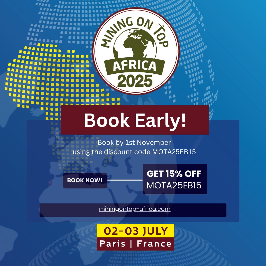 Discover Africa’s Mining Future at MOTA 2025 – Register Now! - mailchi.mp/ametrade/mota2…