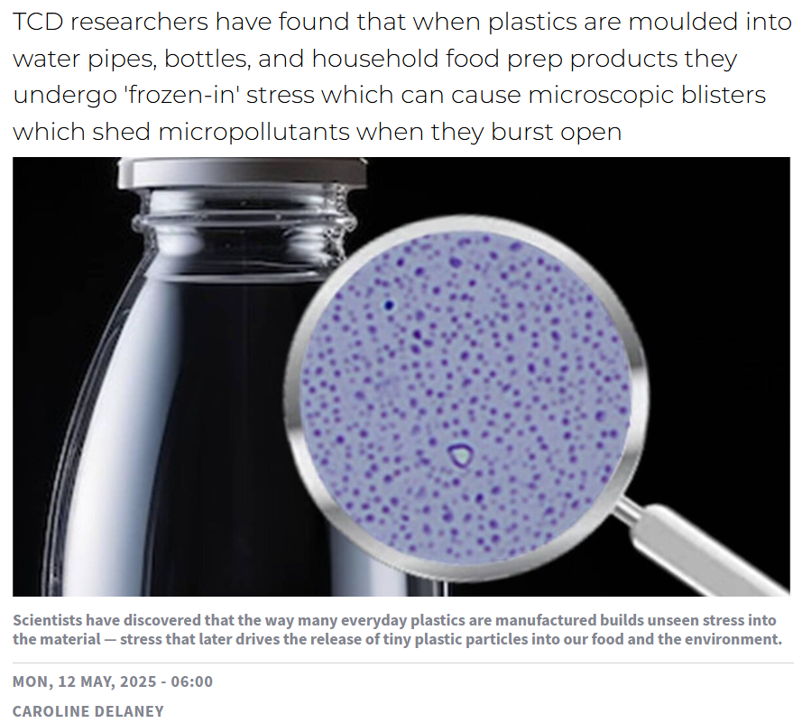 AMBER (@ambercentre) on Twitter photo Plastic manufacturing technologies jeopardise food safety & the environment
Coverage in <a href="/irishexaminer/">Irish Examiner</a> of AMBER Researcher <a href="/BolandJJ/">John Boland</a> paper on plastic manufacturing
irishexaminer.com/lifestyle/outdā¦
#plasticpollutants #microplastics #materialsscience #foodsafety #sustainablemanufacturing Plastic manufacturing technologies jeopardise food safety & the environment
Coverage in <a href="/irishexaminer/">Irish Examiner</a> of AMBER Researcher <a href="/BolandJJ/">John Boland</a> paper on plastic manufacturing
irishexaminer.com/lifestyle/outdā¦
#plasticpollutants #microplastics #materialsscience #foodsafety #sustainablemanufacturing