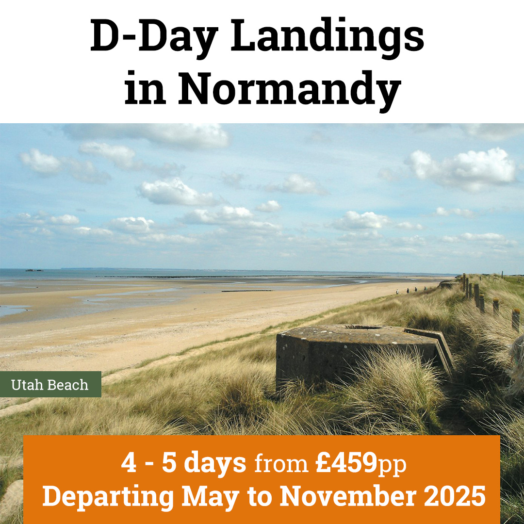 If you’ve been inspired by the historic #VEDay80 commemorations, why not join us on our most popular #WW2 introductory tour, #DDay Landings in Normandy? Embark on a journey of discovery along Normandy’s coast in the company of your Specialist Guide &gt;&gt; ow.ly/nwfB50VQRaA