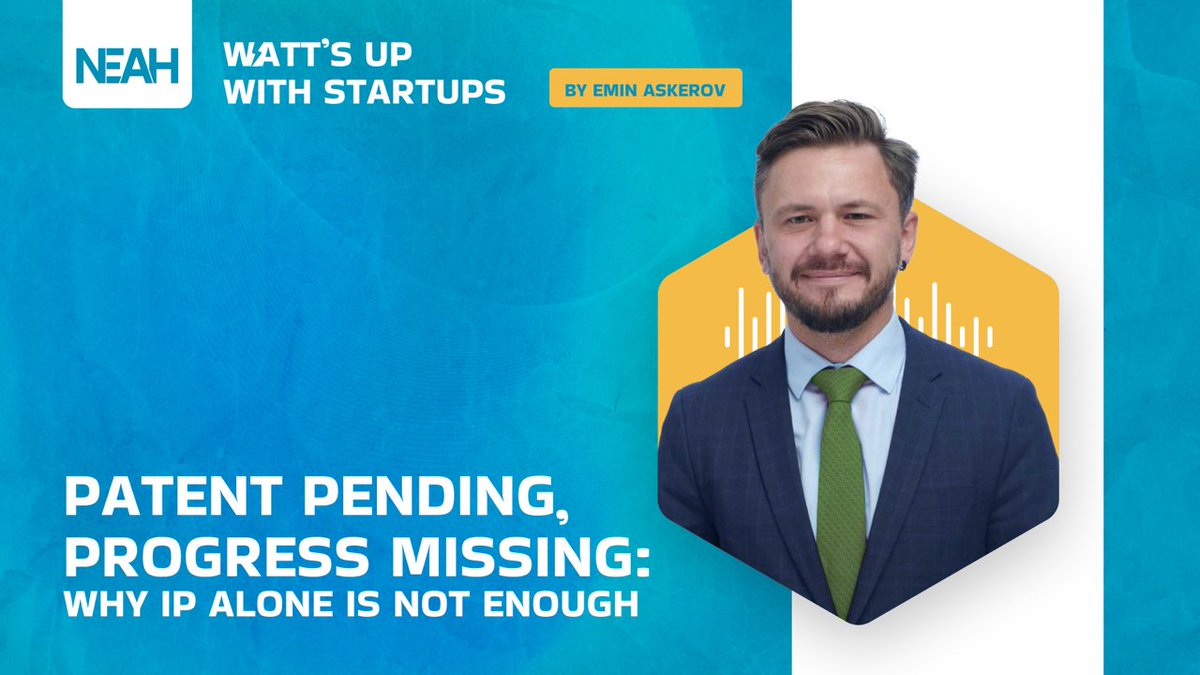 NEAH: New Energy Advancement Hub (@neahub) on Twitter photo ๐ก Youโve got a patent. Now what?
In the latest #WattsUpWithStartups solo episode, Emin Askerov <a href="/askcarbonranger/">Emin Askerov</a> unpacks the myth of the IP moatโwhy a shiny patent alone wonโt keep competitors at bay and how real-world success hinges on operational know-how.
From wind turbine ๐ก Youโve got a patent. Now what?
In the latest #WattsUpWithStartups solo episode, Emin Askerov <a href="/askcarbonranger/">Emin Askerov</a> unpacks the myth of the IP moatโwhy a shiny patent alone wonโt keep competitors at bay and how real-world success hinges on operational know-how.
From wind turbine