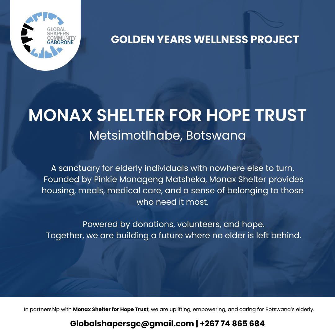 At Monax Shelter in Metsimotlhabe, compassion is a way of life.

Founded by Pinkie Monageng Matsheka, it supports 50+ elders, 150 outpatients &amp; 75 children with care and love.

Proud to partner through the Golden Years Wellness Project.

#GoldenYearsWellness #MonaxShelter