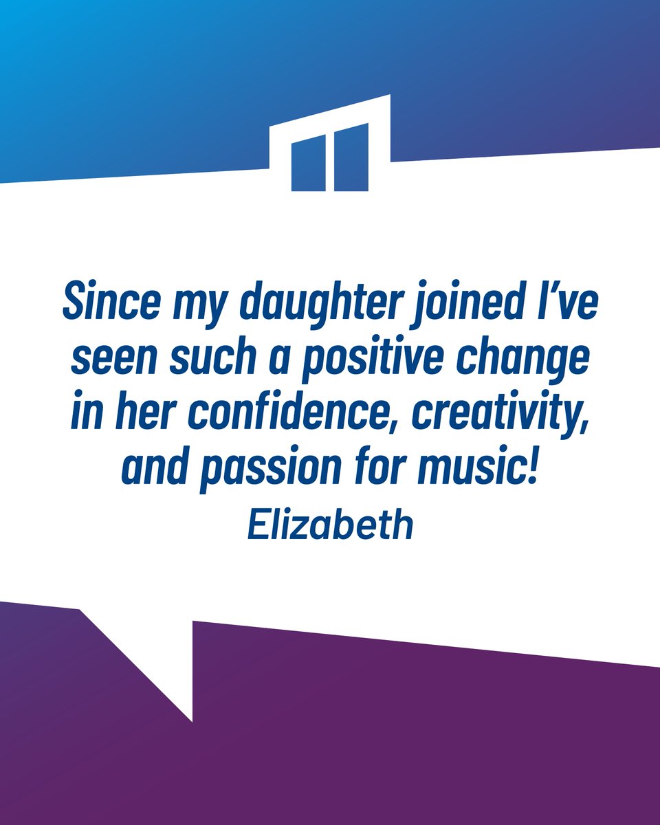 Thank you Elizabeth for these kind words!

Here is her full testimonial: "Since my daughter joined, I’ve seen such a positive change in her confidence, creativity, and passion for music. She looks forward to every rehearsal and performance, and it’s clear that she’s found a
