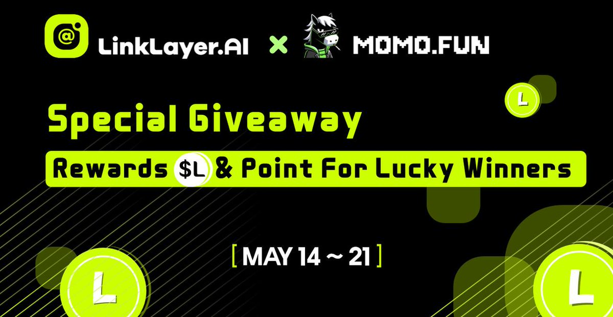 MOMO.FUN (@momoisfun) on Twitter photo 🎊EXCITING NEWS 🎉
Special Giveaway with <a href="/LinkLayerAI/">LinkLayerAI</a>
1. Follow <a href="/MOMOisFUN/">MOMO.FUN</a> & <a href="/LinkLayerAI/">LinkLayerAI</a>
2. Join us: t.me/MOMOisFUN
3. Claim your $L & DROP on our MiniApp👇
t.me/MOMOFUNBot/MOM…
Don't miss it 🎁
#momofun #Giveaways #GIVEAWAY #Airdrop #Airdrops 🎊EXCITING NEWS 🎉
Special Giveaway with <a href="/LinkLayerAI/">LinkLayerAI</a>
1. Follow <a href="/MOMOisFUN/">MOMO.FUN</a> & <a href="/LinkLayerAI/">LinkLayerAI</a>
2. Join us: t.me/MOMOisFUN
3. Claim your $L & DROP on our MiniApp👇
t.me/MOMOFUNBot/MOM…
Don't miss it 🎁
#momofun #Giveaways #GIVEAWAY #Airdrop #Airdrops
