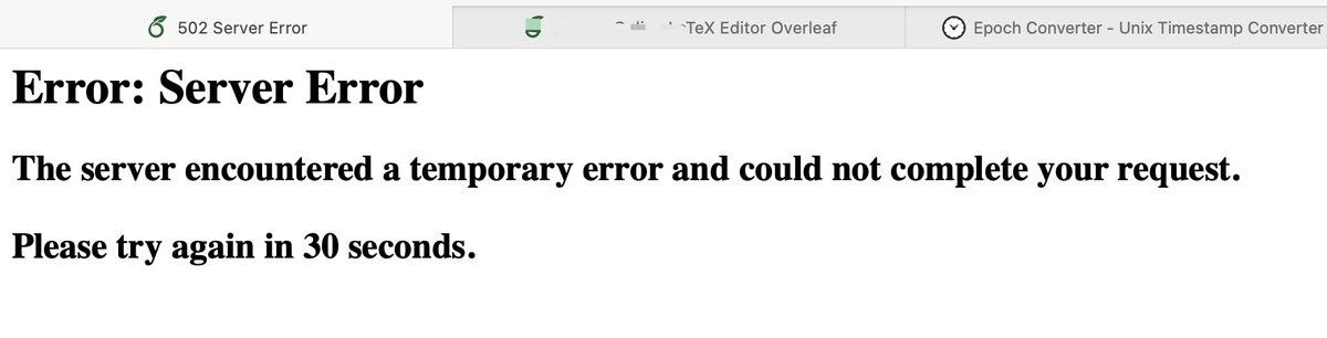 nullnone_nil's tweet image. Overleaf down again @overleaf