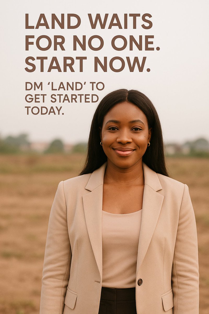 Oluwapelum63412's tweet image. Every big estate once started as empty land.
Buy land now, and watch your wealth grow.
#RealEstateWithOluwapelumi #WealthTalks #LandInvestment