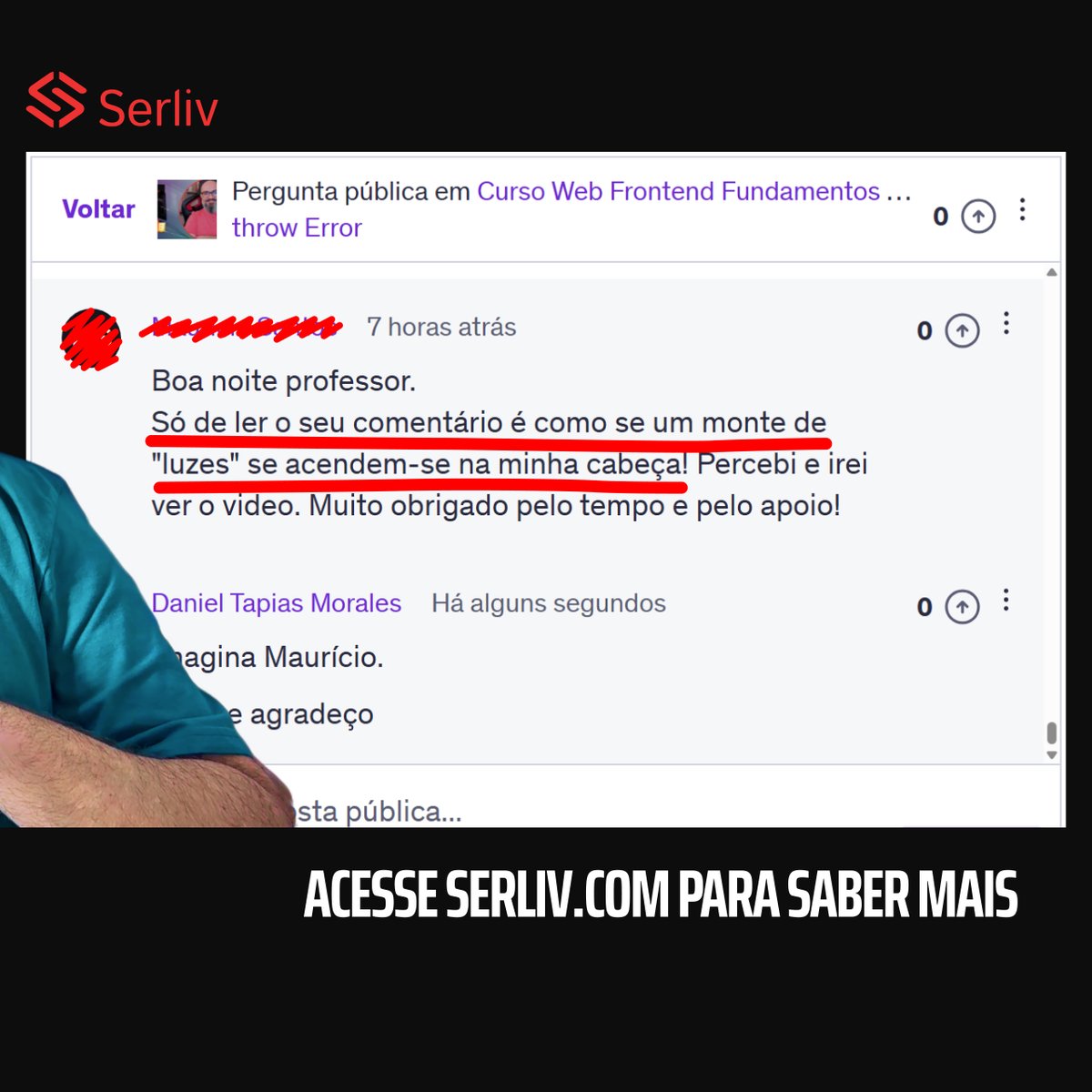 serlivcursos's tweet image. O curso Web Front-end Fundamentos: HTML, CSS e JavaScript é o pontapé  inicial para todas as pessoas que querem começar na carreira de  programação frontend
serliv.com
#DesenvolvimentoWeb #CursoDeProgramação #WebDeveloper #CursosOnline #frontend #webdesign  #webdev