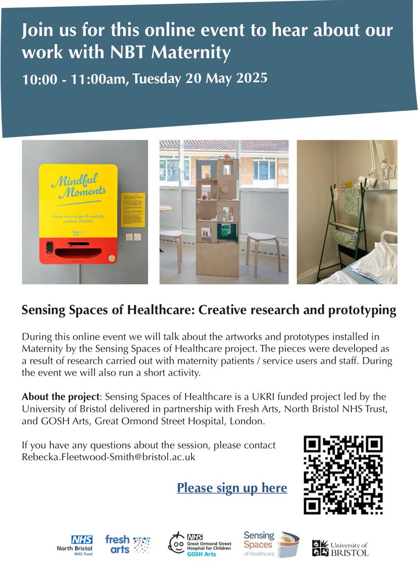 NBT Patient Experience Team (@nbtpatient) on Twitter photo Next Week is Creativity & Wellbeing Week (19th - 23rd May) which aims to spotlight the impact of the creative health sector across the country.
Our Fresh Arts programme (funded by generous donations <a href="/SuperSouthmead/">Southmead Hospital Charity</a> ) has amazing activity next week for all 💙
<a href="/NorthBristolNHS/">North Bristol NHS Trust</a> Next Week is Creativity & Wellbeing Week (19th - 23rd May) which aims to spotlight the impact of the creative health sector across the country.
Our Fresh Arts programme (funded by generous donations <a href="/SuperSouthmead/">Southmead Hospital Charity</a> ) has amazing activity next week for all 💙
<a href="/NorthBristolNHS/">North Bristol NHS Trust</a>