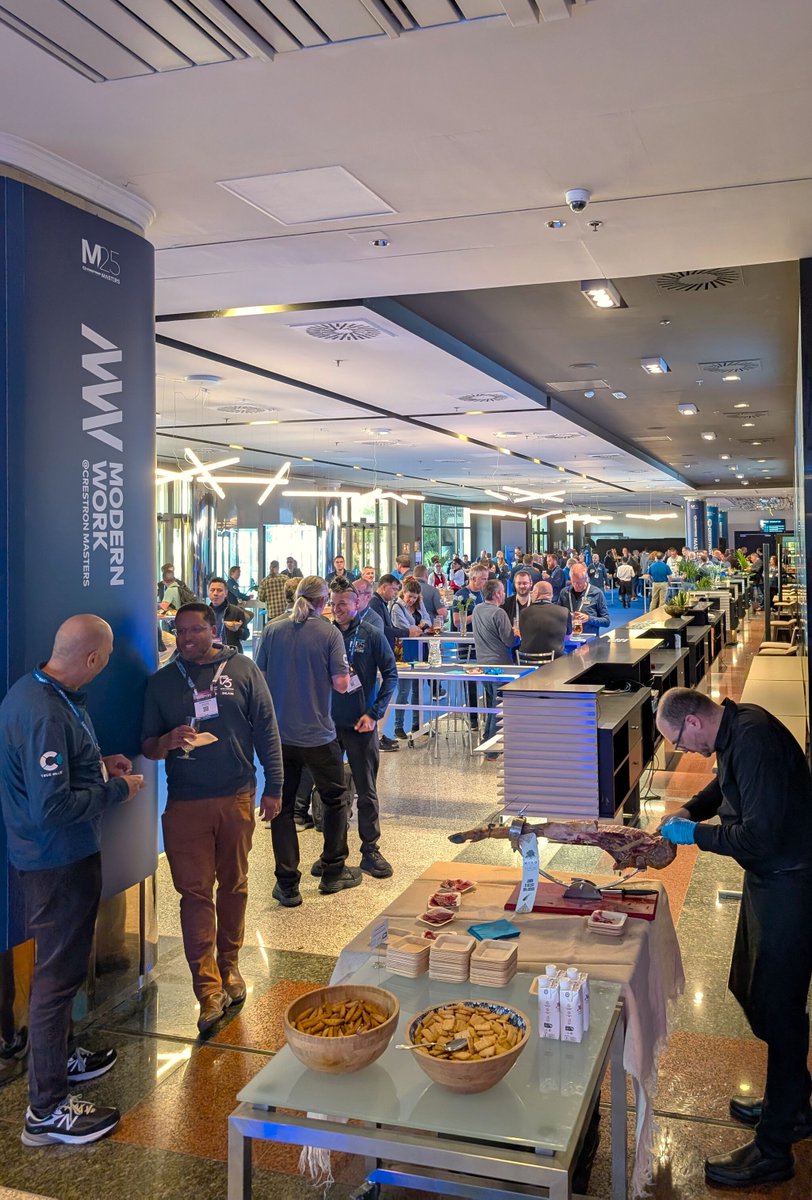 proAVlimited's tweet image. Day 1 at @Crestron Masters
Hands-on with the latest in workplace tech—from AI camera automation to smart desk booking. Crestron continues to lead with its focus on Content, Collaboration and Control.
We’re looking forward to Day 2!
#AVTweeps #CrestronMasters