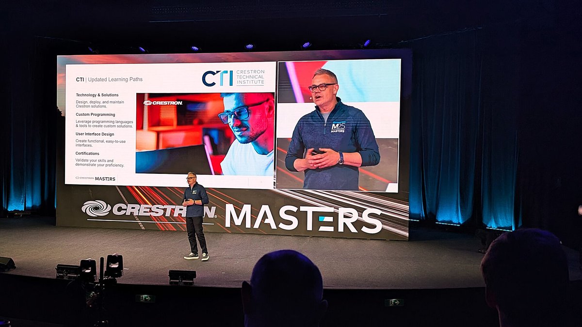 proAVlimited's tweet image. Day 1 at @Crestron Masters
Hands-on with the latest in workplace tech—from AI camera automation to smart desk booking. Crestron continues to lead with its focus on Content, Collaboration and Control.
We’re looking forward to Day 2!
#AVTweeps #CrestronMasters