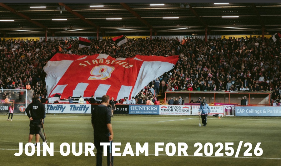 Applications are now open to join our 
<a href="/OfficialECFC/">Exeter City FC</a> ball retriever team for the 2025/26 season. Applicants need to be Junior Grecian members and aged 12-15 on 01/08/25.
Application form - forms.cloud.microsoft/e/tzT7n4zMHn
To become a Junior Grecian please visit juniorgrecians.co.uk
