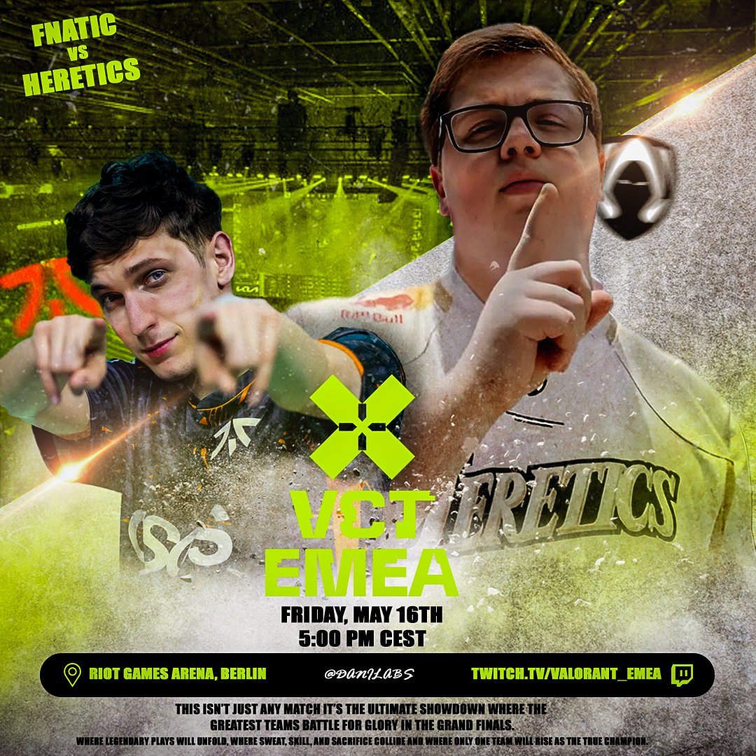 New poster for Fnatic vs Heretics match 🔥🏆