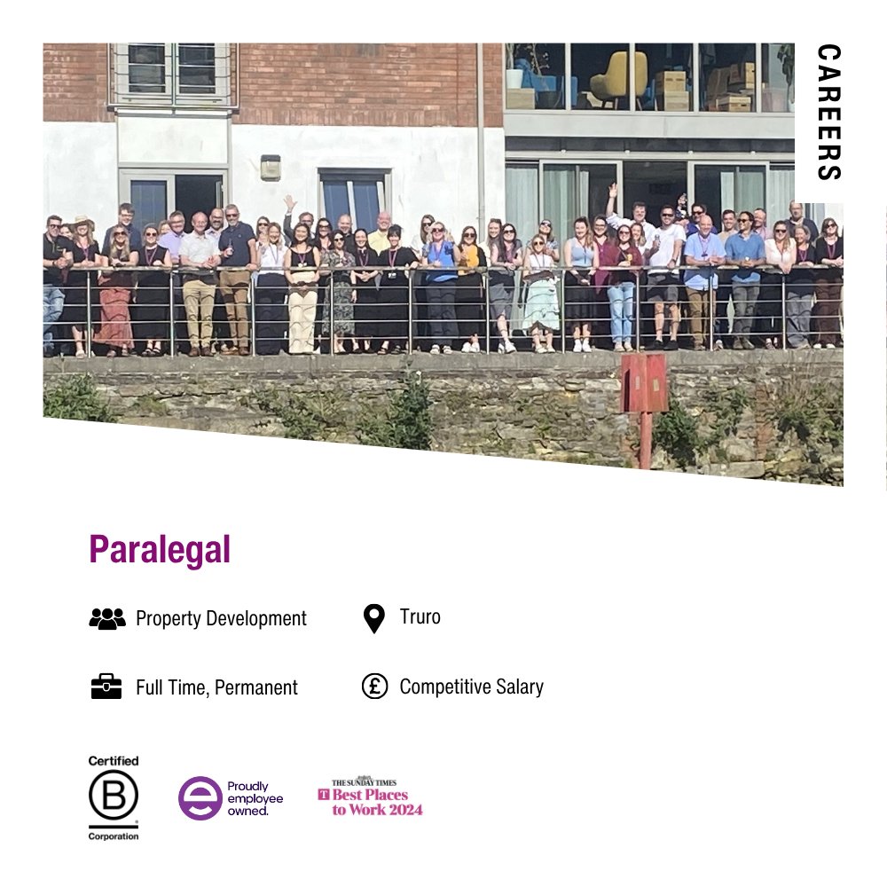 Across Cornwall, Devon and Somerset we're hiring in our Real Estate, Human Resources, Property Development and Transformation and Client Delivery teams 👇

At Stephens Scown, every day is what we make it. So we make it matter.

stephens-scown.co.uk/careers/curren…