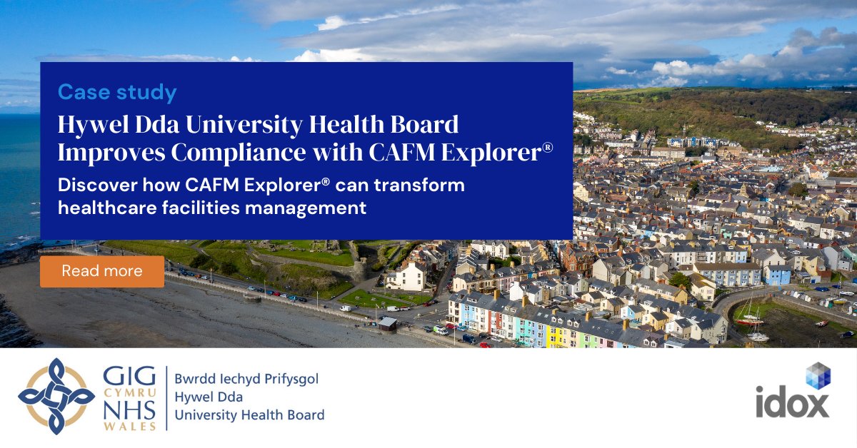 Idox Group (@idoxgroup) on Twitter photo Read our new case study to discover how Hywel Dda University Health Board (<a href="/HywelDdaCharity/">Hywel Dda Health Charities</a>) enhanced estate management, improved audit readiness, and supported the org’s digitisation strategy by implementing CAFM Explorer®.
eu1.hubs.ly/H0k15bP0
#CAFM #FacilityManagement Read our new case study to discover how Hywel Dda University Health Board (<a href="/HywelDdaCharity/">Hywel Dda Health Charities</a>) enhanced estate management, improved audit readiness, and supported the org’s digitisation strategy by implementing CAFM Explorer®.
eu1.hubs.ly/H0k15bP0
#CAFM #FacilityManagement