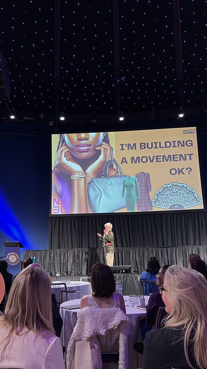 tecdr's tweet image. The excellent @electricgeisha is on stage at @TechFoundHer and she is killing it.  #techfoundher #techfoundher25