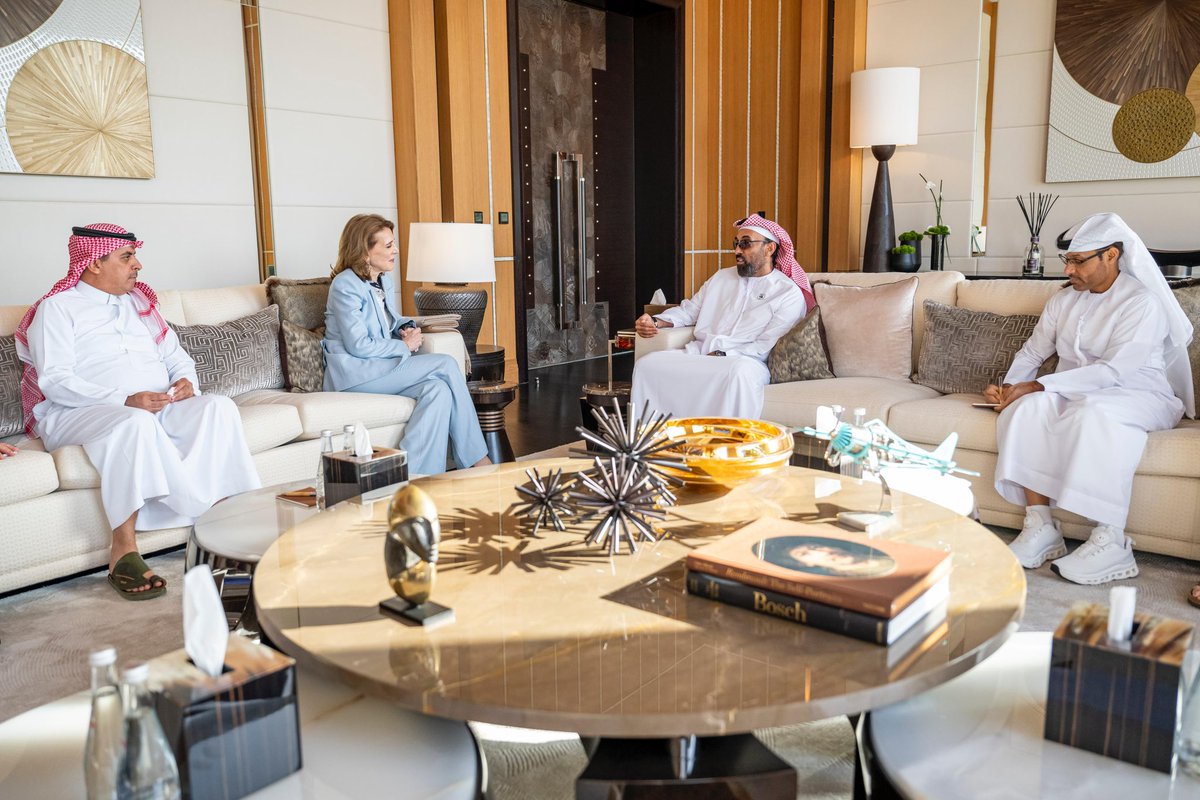 I discussed with Ruth Porat, President and Chief Investment Officer of Alphabet and Google, the prospects of artificial intelligence and its advanced applications, in support of our shared vision for a future founded on responsible technology and digital transformation, while