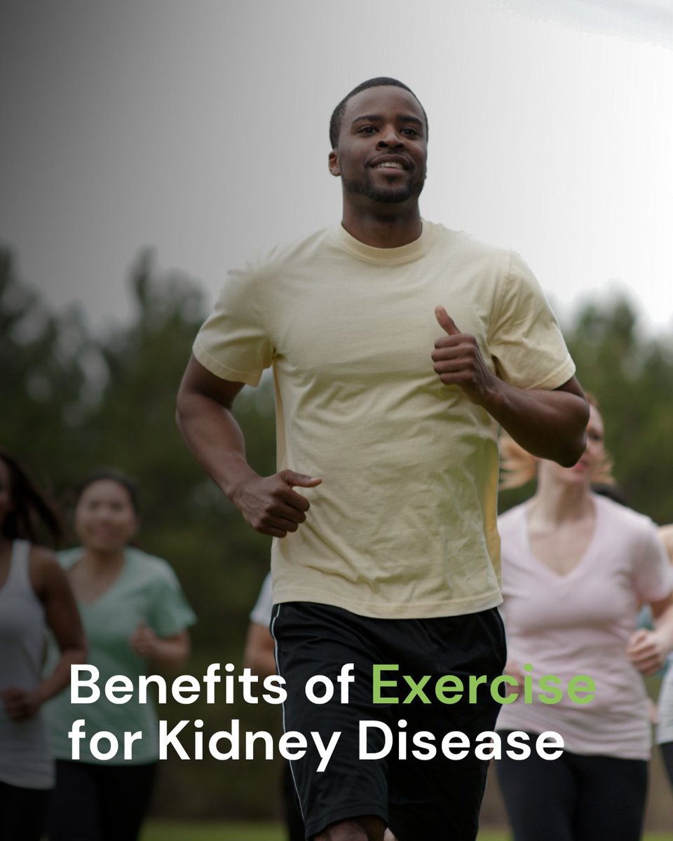 Yes, you can exercise with kidney disease! 🏃‍♂️💪
Staying active helps protect your kidneys, your heart, and your overall health.

👉 Learn how to move safely:
kidney-disease.org/exercise-and-p… 

#KidneyHealth #StayActive #KidneyCare #GlomConPACE
