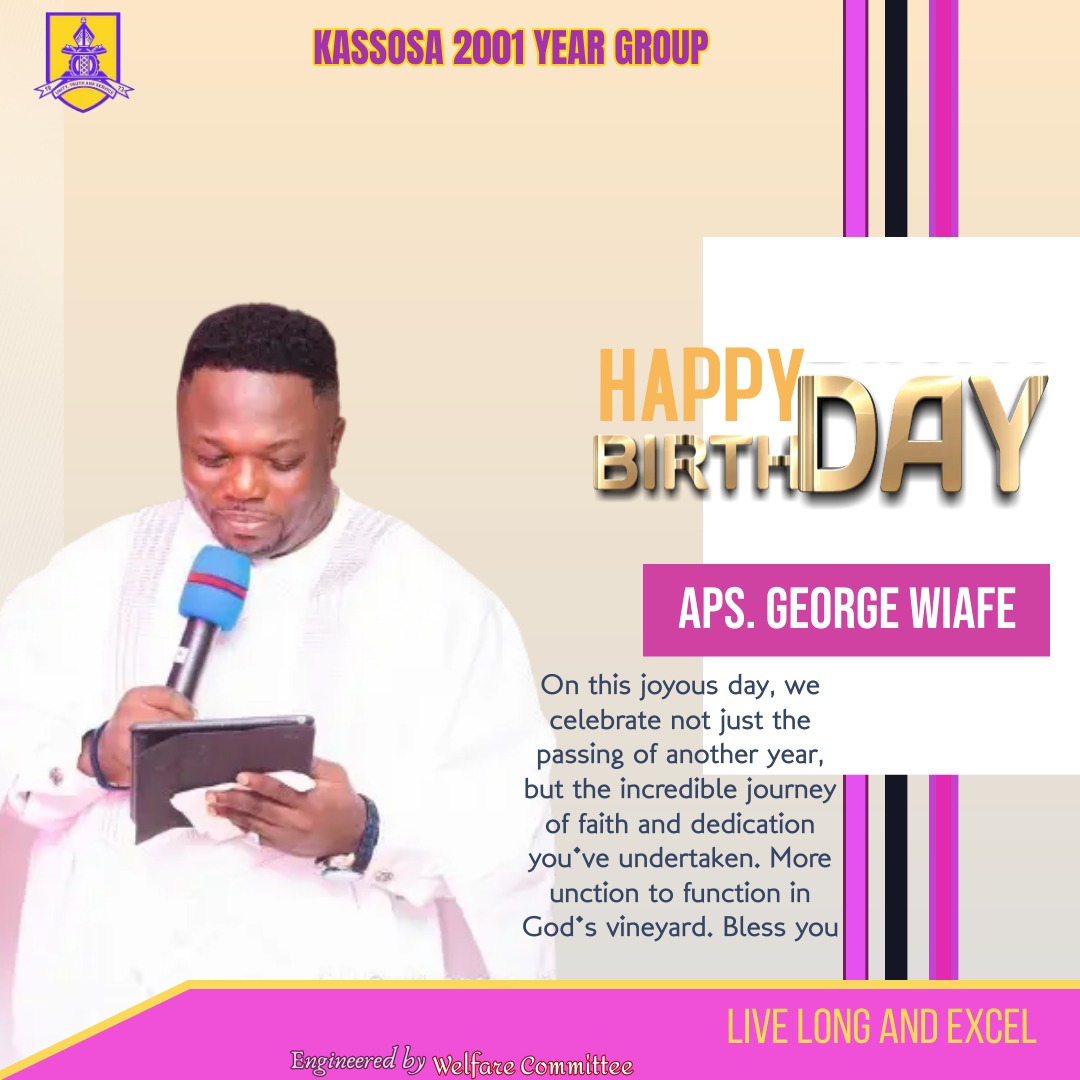 kass2001year's tweet photo. @SweetMelodiesFM Happy birthday Bro. Disciple Apostle George Wiafe. More unction to function in God's vineyard taking care of His flock. Favour and blessing from on high unto you. 0554528445. https://t.co/xJJM1AcIB6