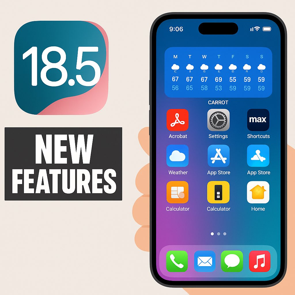 TechMantra_'s tweet image. Apple Rolls Out IOS 18.5 Update For IPhone Users. 
iOS 18.5 update: New features ⬇️

#IOS18Update #IOS18 #Apple #IOS #TechNews