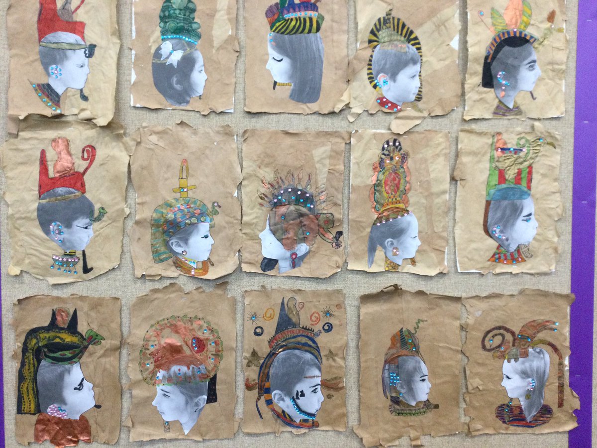 Year 3 Ancient Egyptian artwork. The mummy is finally finished <a href="/DarrellWakelam/">Darrell Wakelam</a> 😀