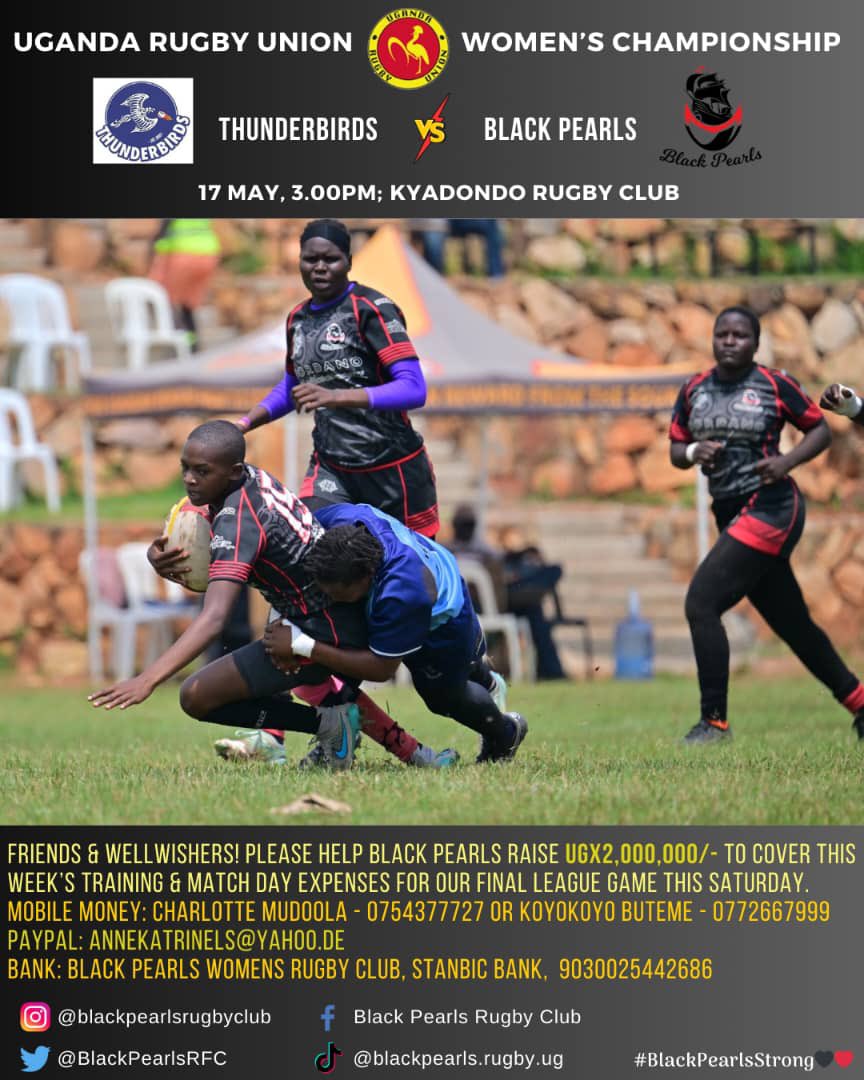 Every single penny counts. Black pearls needs your help in order to play our last game of the season