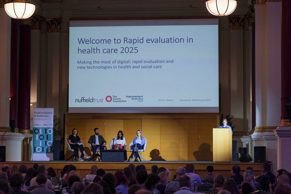 Nuffield Trust (@nuffieldtrust) on Twitter photo TODAY: We are hosting the #RapidEvaluation Conference 2025 alongside <a href="/HealthFdn/">The Health Foundation</a> at BMA House.
The day of panels and workshops will consider how health and social care can make the most of the shift to digital - a robust and timely evidence base is as important as ever. TODAY: We are hosting the #RapidEvaluation Conference 2025 alongside <a href="/HealthFdn/">The Health Foundation</a> at BMA House.
The day of panels and workshops will consider how health and social care can make the most of the shift to digital - a robust and timely evidence base is as important as ever.