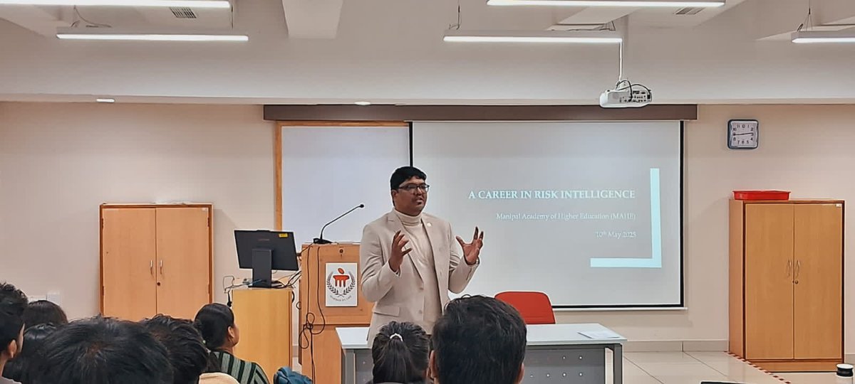 Dept of GIR, MAHE (@girmanipal) on Twitter photo Mr. Ranganath Tannir (Sec. Gen., Think Change Forum) & Mr. John Paul Manickam (Private Sector Chair, OSAC) spoke on cybersecurity, business, and its geopolitical relevance, followed by an engaging interaction with our MA students <a href="/MAHE_Manipal/">Manipal Academy of Higher Education</a> . #GlobalSecurity #Geopolitics Mr. Ranganath Tannir (Sec. Gen., Think Change Forum) & Mr. John Paul Manickam (Private Sector Chair, OSAC) spoke on cybersecurity, business, and its geopolitical relevance, followed by an engaging interaction with our MA students <a href="/MAHE_Manipal/">Manipal Academy of Higher Education</a> . #GlobalSecurity #Geopolitics
