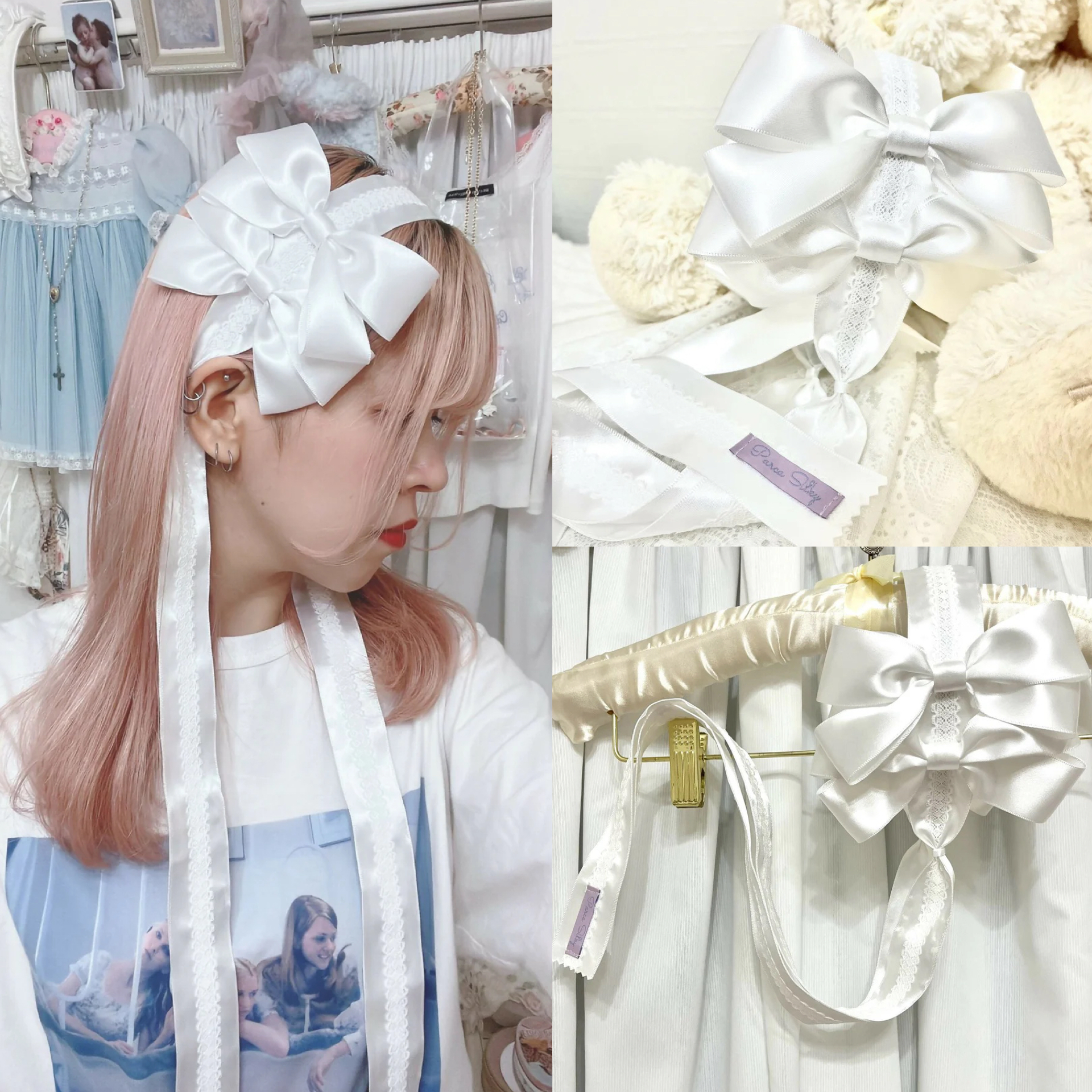 Macaron Tartan Low Waist JSKリボンカチューシャ付き