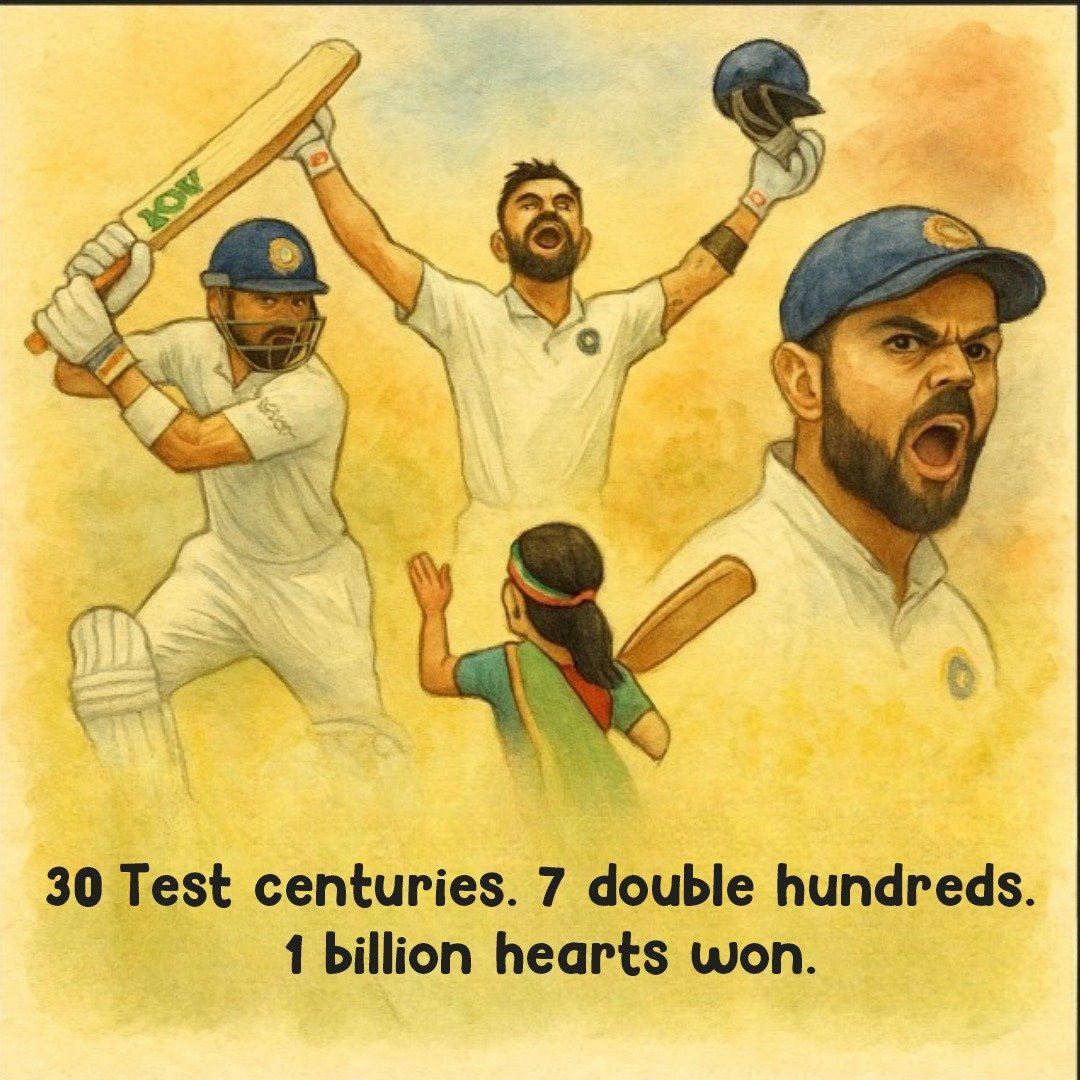 Didi said it best — "Mat jao beta!"🥹 But even she knows, goodbyes to legends must be filled with pride, not sadness. Thank you, Virat Kohli, for making cricket feel like home..❤️🏏

#ThankYouVirat #FarmDidi #Cricket #bcci #testcricket #retirement #viratkohli #virat
