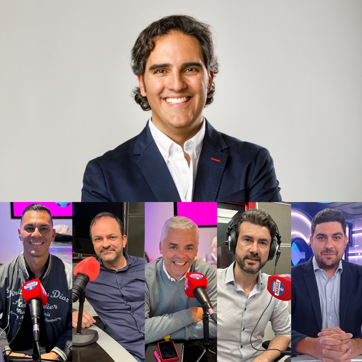 Radio MARCA (@radiomarca) on Twitter photo 🎧¡Lo formamos ya!
#ElCorrillo
👨🏫 <a href="/jcasquero/">Javi Casquero</a>
👨🏫 <a href="/emcontrerass/">Emilio Contreras</a>
👨🏫 <a href="/manumartin23/">Manu Martín</a>
👨🏫 <a href="/JoseIFernandez/">Jose Ignacio Fernández</a>
👨🏫 <a href="/David_Oller91/">David Oller Molina</a>
🎙️ <a href="/Sahuqui/">Rafa Sahuquillo🎙</a>
📻radiomarca.com 🎧¡Lo formamos ya!
#ElCorrillo
👨🏫 <a href="/jcasquero/">Javi Casquero</a>
👨🏫 <a href="/emcontrerass/">Emilio Contreras</a>
👨🏫 <a href="/manumartin23/">Manu Martín</a>
👨🏫 <a href="/JoseIFernandez/">Jose Ignacio Fernández</a>
👨🏫 <a href="/David_Oller91/">David Oller Molina</a>
🎙️ <a href="/Sahuqui/">Rafa Sahuquillo🎙</a>
📻radiomarca.com