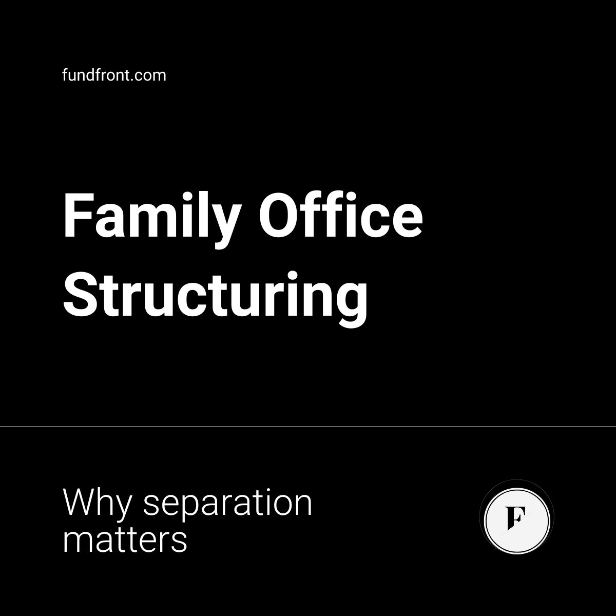 FundFront's tweet image. One of the most overlooked risks in #familyoffice setup?

Blurring the lines between operational and investment entities.

🔗 Read the full breakdown:
fundfront.com/blog/family-of…

#FamilyOffice #FundStructuring #CaymanIslands #PrivateWealth #WealthManagement