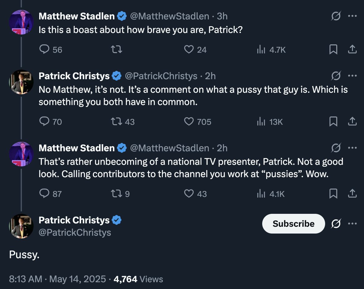 Ant (@antspeaks) on Twitter photo Quite possibly the greatest exchange i've seen in quite a while 🤣😂 Well done <a href="/PatrickChristys/">Patrick Christys</a> 👏 Quite possibly the greatest exchange i've seen in quite a while 🤣😂 Well done <a href="/PatrickChristys/">Patrick Christys</a> 👏