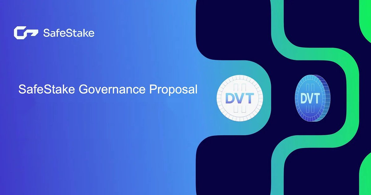 🗳️ Big Update! SafeStake Proposal Now Open for Voting!

This is a significant milestone in evolving SafeStake’s staking mechanism; your input is essential!

Read the full breakdown!
🔗 safestake.substack.com/p/eth-as-fee-t…

Please vote here 👇
🔗vote.safestake.xyz/#/s:istate.eth…

Thank you for your