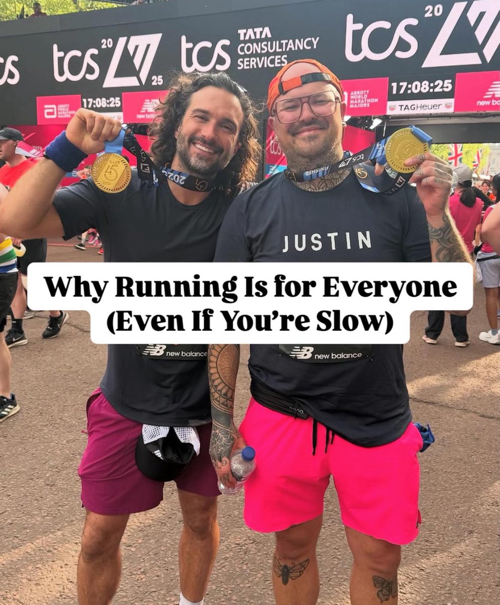Joe Wicks (@thebodycoach) on Twitter photo An important message for anyone who wants to start running 🙌
*Why Running Is for Everyone (Even If You’re Slow)*
Let me tell you something that I wish more people heard when they first start running: you don’t have to be fast to be a runner.
Running is for everyone. All ages. An important message for anyone who wants to start running 🙌
*Why Running Is for Everyone (Even If You’re Slow)*
Let me tell you something that I wish more people heard when they first start running: you don’t have to be fast to be a runner.
Running is for everyone. All ages.