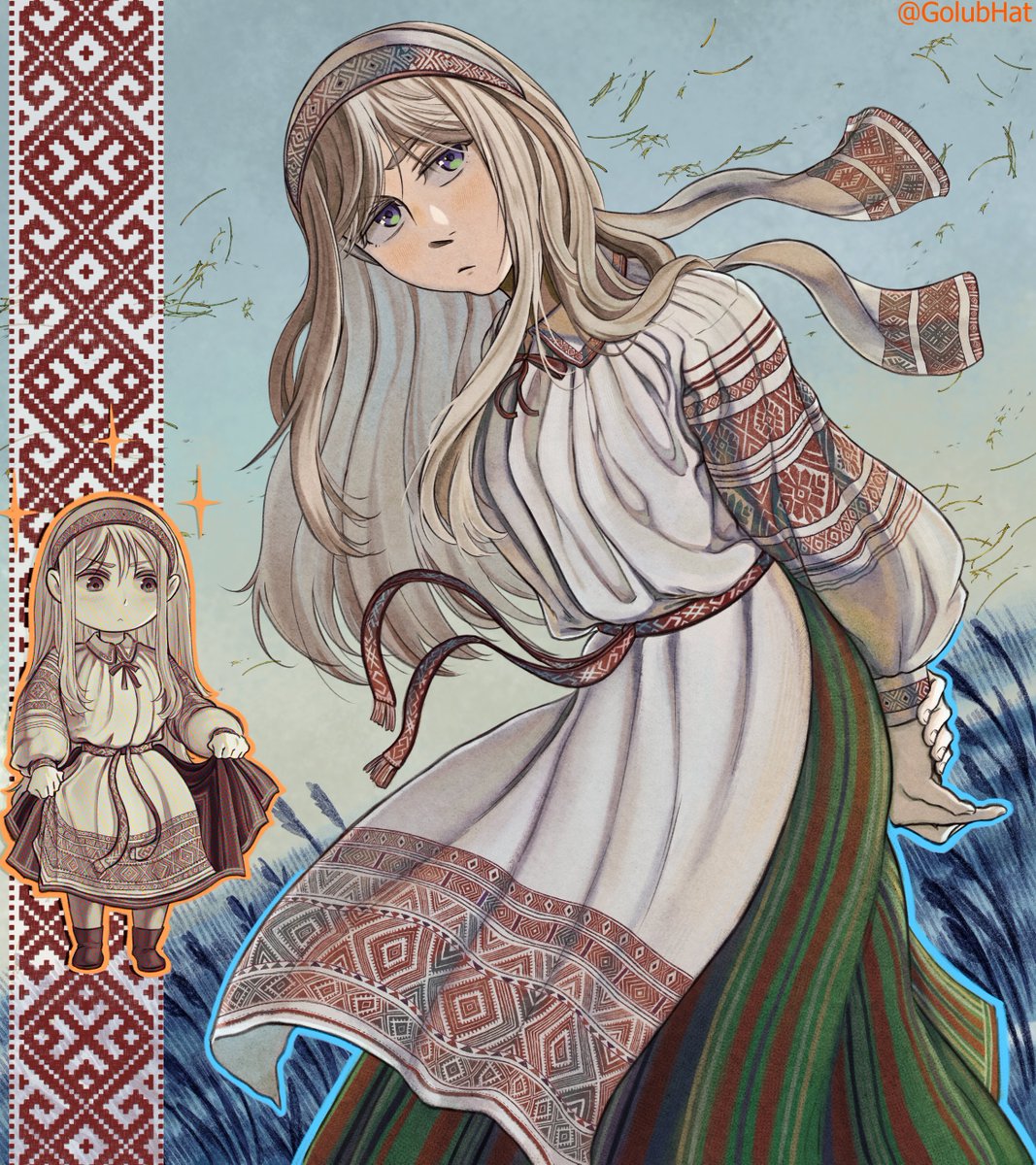 Bela loves her national clothes~