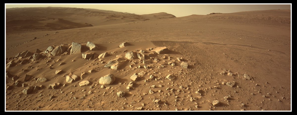 Stuart Atkinson (@mars_stu) on Twitter photo Every now and again some images come back from a Mars rover that make me sit back and think "Wow... just look at that..." <a href="/NASAPersevere/">NASA's Perseverance Mars Rover</a> has just sent back some of those from high up on the rim of Jezero Crater. What a gorgeous view!
Images Credit: NASA/JPL-Caltech/S Atkinson Every now and again some images come back from a Mars rover that make me sit back and think "Wow... just look at that..." <a href="/NASAPersevere/">NASA's Perseverance Mars Rover</a> has just sent back some of those from high up on the rim of Jezero Crater. What a gorgeous view!
Images Credit: NASA/JPL-Caltech/S Atkinson