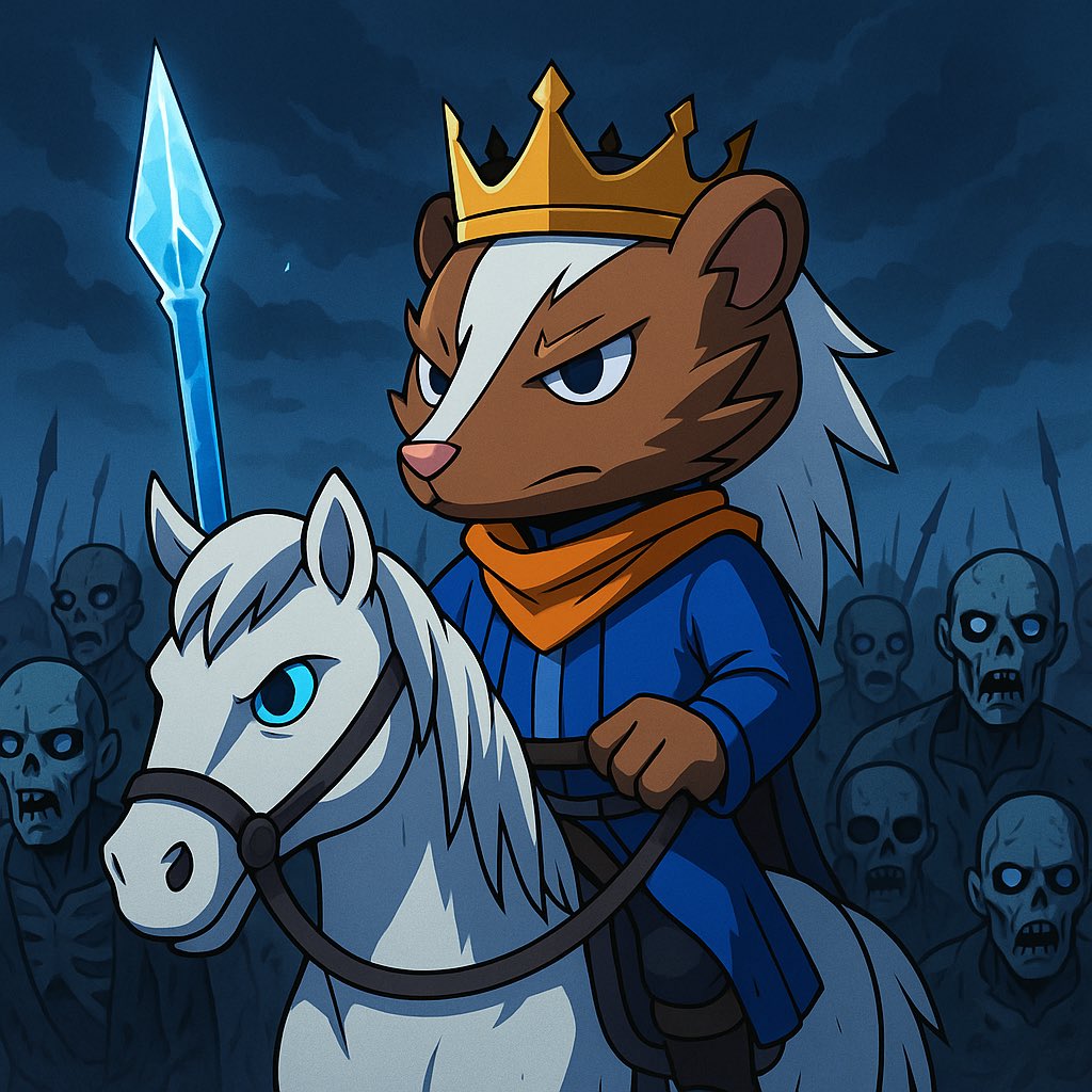 barrycoinbase's tweet photo. Prepare your portfolio, $Barry and the army of the badgers are coming. A girl with no name wielding a Valyrian dagger will not save you. Load your bags and kneel to your future king 🦡👑 https://t.co/eZ7ze1vgXj