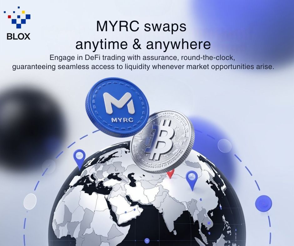 Trade DeFi anytime, anywhere with MYRC!  🌏 

Seamless liquidity, 24/7 on Arbitrum.
Never miss a market opportunity.

To learn more:
blox.my