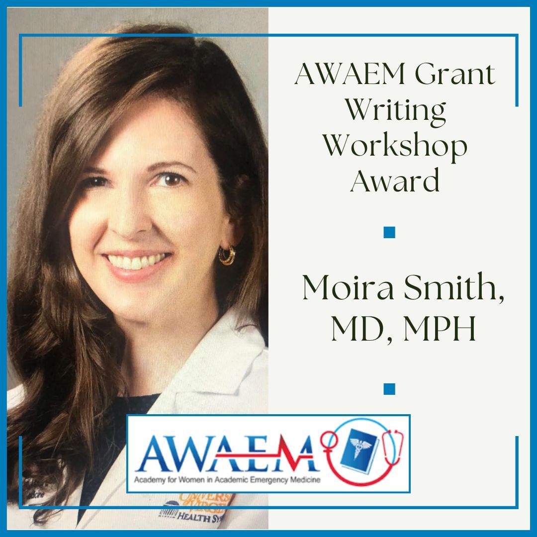 Congratulations to Dr. Moira Smith, the 2025 winner of the AWAEM Grant Writing Workshop Award!