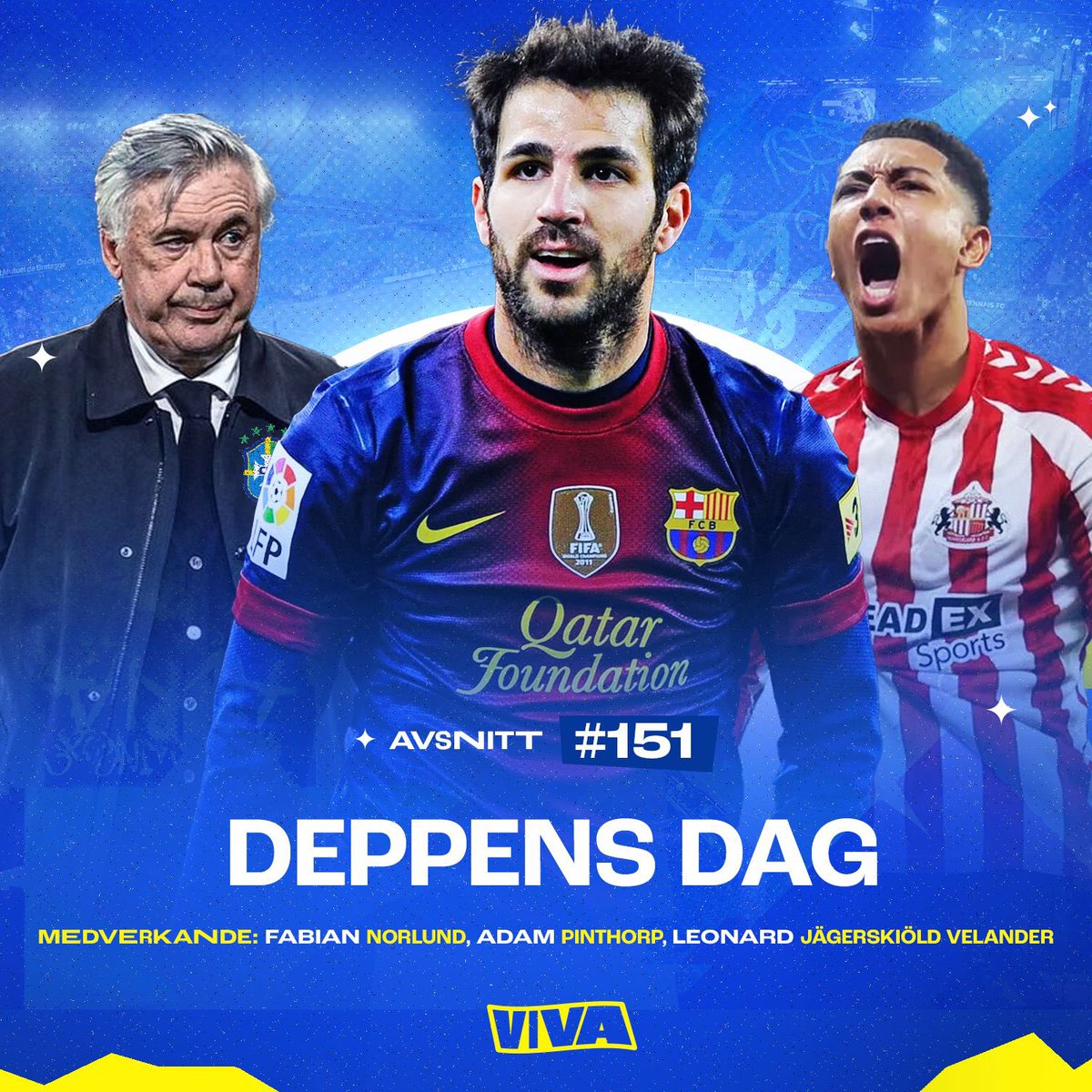 151. DEPPENS DAG

😢 Det sista vi ser av Sampdoria?
🏠 De bästa återkomsterna 
🇧🇷 Brasiliens truppbygge med Carlo
🥵 Sjukaste avslutningen denna säsong? 
🤯 Swedbergs otroliga statistik 
🔥 Spelarna som förtjänar mer cred
🎧 open.spotify.com/episode/5HBxjr…