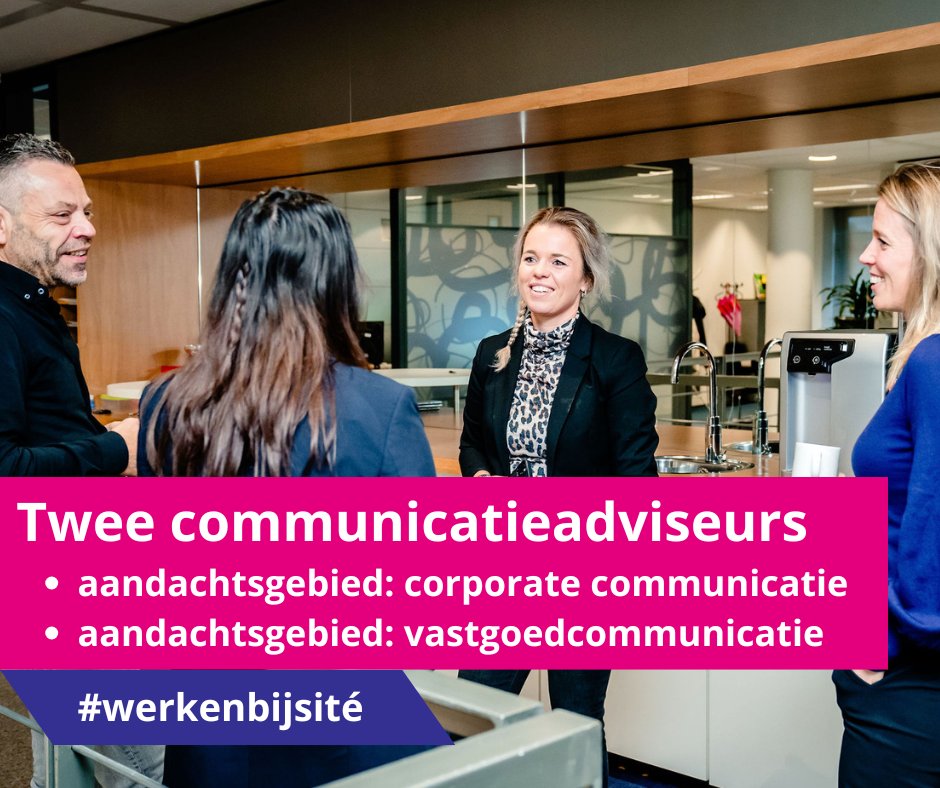 Bij Sité Woondiensten zoeken we twee nieuwe sterren voor ons communicatieteam: 
⭐ één met de focus op corporate communicatie
⭐ één met de focus op vastgoedcommunicatie

👉 Nieuwsgierig geworden? Klik hier bit.ly/3GQvSp0 voor meer informatie.