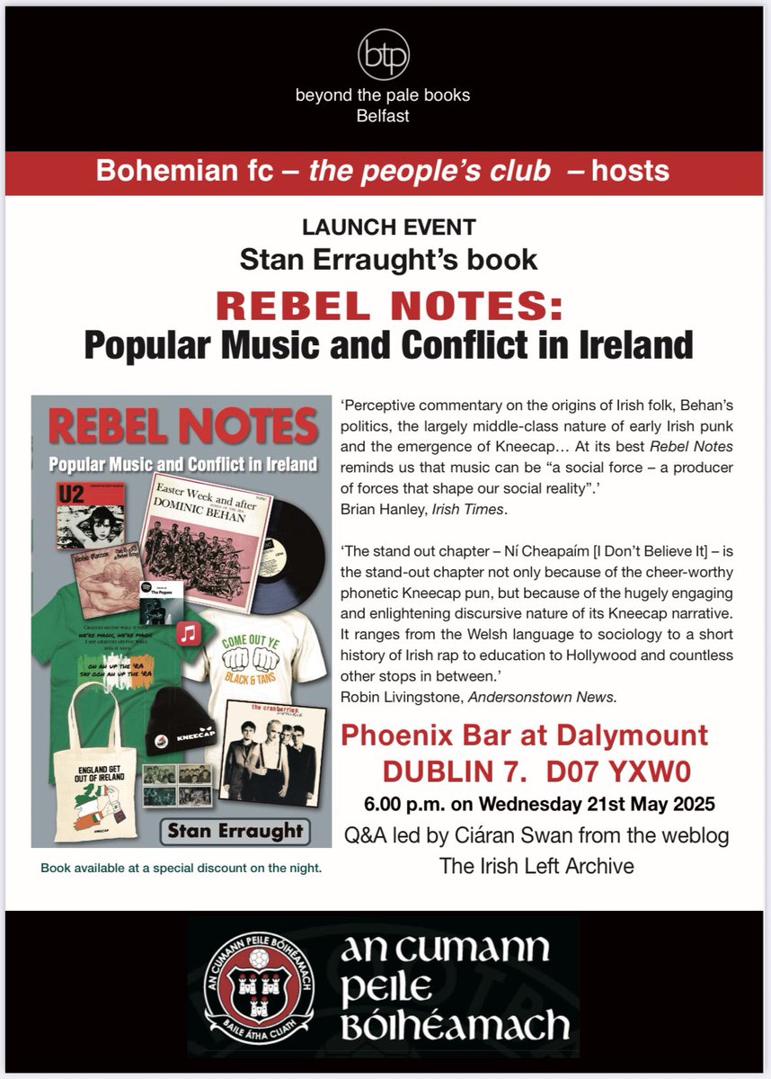 BooksBtp's tweet image. Dublin event, Wednesday 21 May