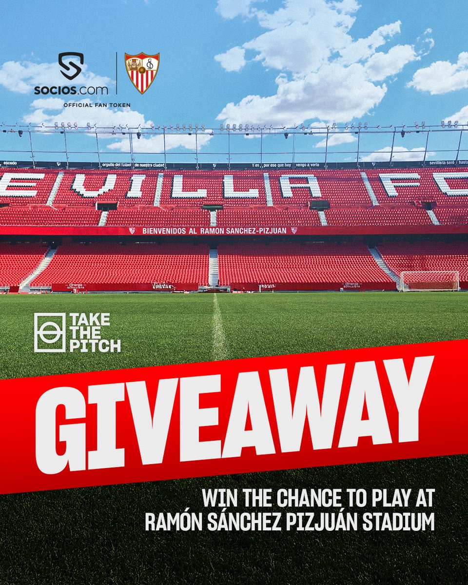 We’re giving YOU the chance to step onto the pitch where legends are made — 28/05. 🏟️🔥

To enter:
🔴 Follow <a href="/FanTokens/">Fan Tokens™</a> &amp; <a href="/socios/">Socios.com</a> 
🔁 Like &amp; Repost 

2 winners. One unreal experience.

#TakeThePitch