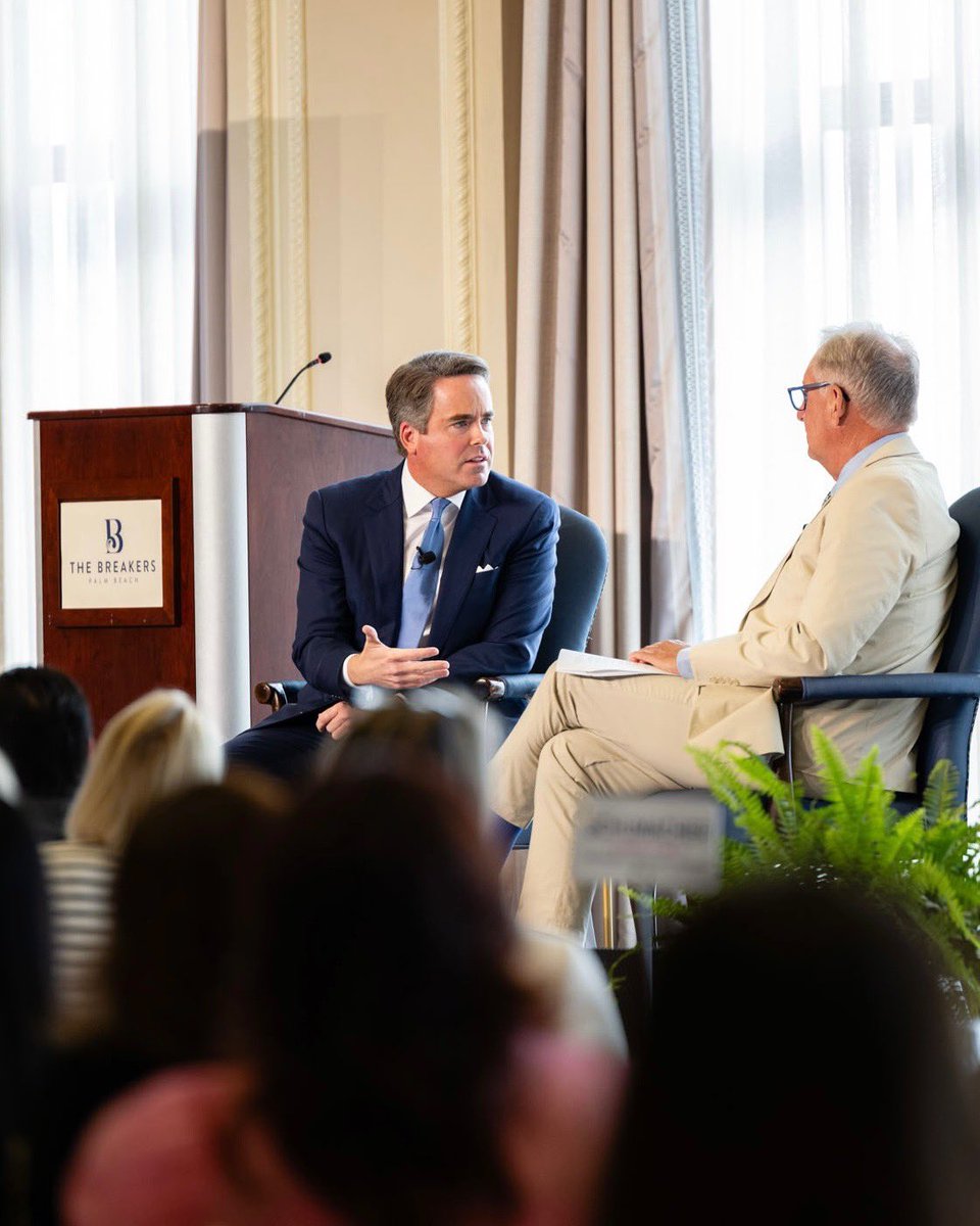 Great morning at the Palm Beach Chamber’s May Breakfast! Enjoyed a timely convo on global convenings &amp; world order with Doug Evans, <a href="/PB_Chamber/">Palm Beach Chamber</a> President &amp; new <a href="/ConcordiaSummit/">Concordia</a> Advisory Council member. Thanks to Doug, the Chamber &amp; Kiana Rivera for hosting!
